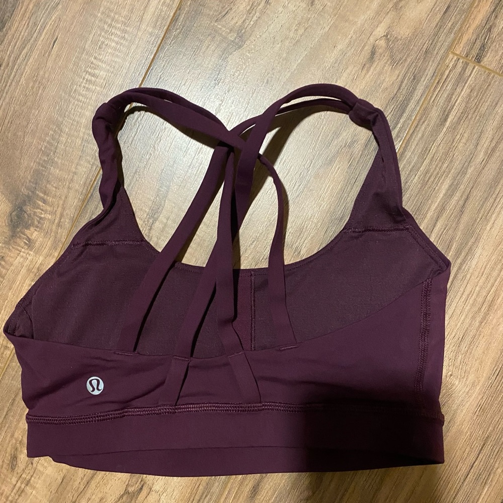 Lululemon energy bra maroon - Picture 2 of 2